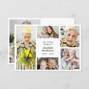 Cartão De Agradecimento Amor Moderno e Obrigados 6-Foto Simpatia