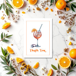 Cartão De Agradecimento Amor na Primeira Foto do Chá de panela Spritz