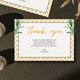 Cartão De Agradecimento Amor no First Spritz Chá de panela Orange Rosemary