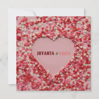 Cartão De Agradecimento Amor romântico Joyanta & Vokti cor marrom vermelho