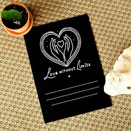 Cartão De Agradecimento Amor Sem Limites Escreva Suas Próprias Palavras Ab