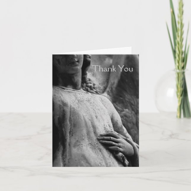 Cartão De Agradecimento Angel 6 Simpatia Obrigado Nota (Frente)