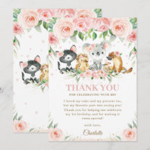 Animais Australianos Blush Floral Rosa Bebê