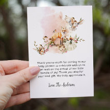 Animais da Floresta Pumpkin Queda Chá de fraldas F