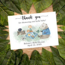 Cartão De Agradecimento Animais florestais - obrigado