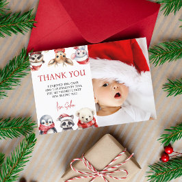 Cartão De Agradecimento Animais primeiros aniversarios da Holanda do inver