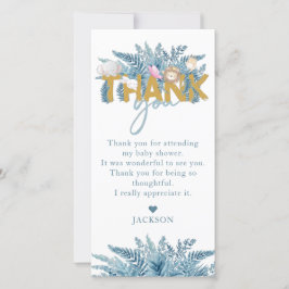 Cartão De Agradecimento Animais Safari Chá de fraldas I Aniversário