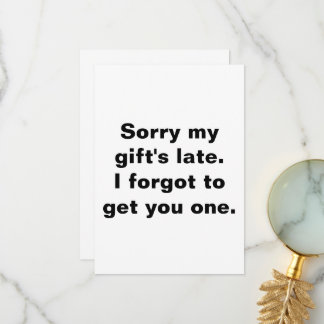 Cartão De Agradecimento Aniversário atrasado Criado