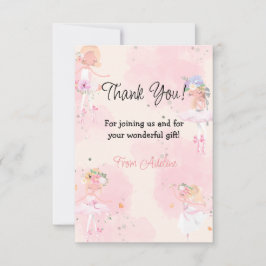 Cartão De Agradecimento Aniversário da Princesa Bailarina