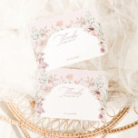 Cartão De Agradecimento Aniversário das Moças Florais Fadas Rosa<br><div class="desc">Adicione um toque caprichoso à sua festa de aniversário temerária com o nosso charmoso cartões de agradecimentos de celebração postada. Projetados para complementar perfeitamente a nossa coleção de aniversário Fairy, estes cartões apresentam delicadas flores de aquarela, fadas encantadoras e cogumelos bonitos em matizes de pastel macio. A elegante serif e...</div>
