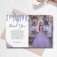 Aniversário de 16 anos com flor púrpura