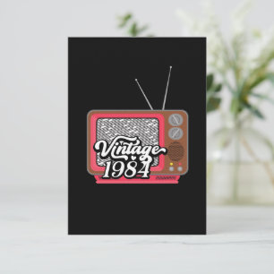Cartão De Agradecimento aniversário de 40 anos de Televisão Retroativa de 