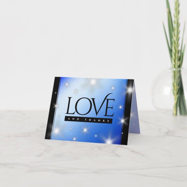 Cartão De Agradecimento Aniversário de Casamento da 67ª Estrela Sapphire (Frente)