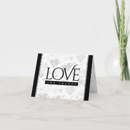 Cartão De Agradecimento Aniversário de Casamento de Diamante 60º e 75º ani