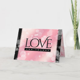 Cartão De Agradecimento Aniversário de Casamento do 5 Quartz do Elegante