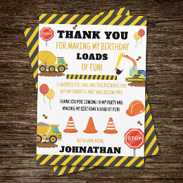 Cartão De Agradecimento Aniversário de Construção