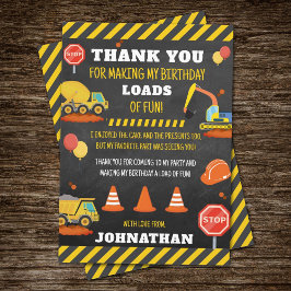 Cartão De Agradecimento Aniversário de Construção