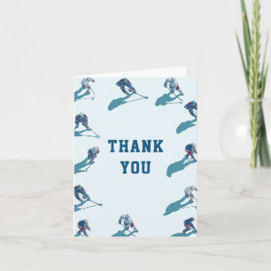 Cartão De Agradecimento Aniversário de Hockey Obrigado