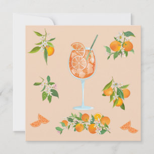 Cartão De Agradecimento Aniversário de Verão Spritz