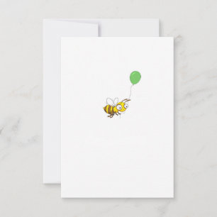 Cartão De Agradecimento Aniversário do Abelhinha Personalizado