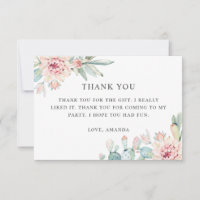 Aniversário do Elegant Watercolor floral