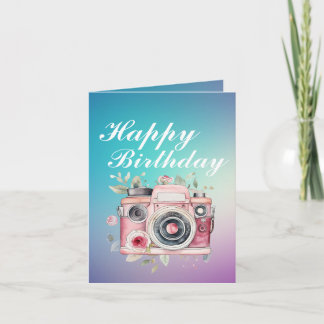 Cartão De Agradecimento Aniversário do Fotógrafo