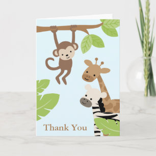 Cartão De Agradecimento Aniversário dos Amigos do Safari