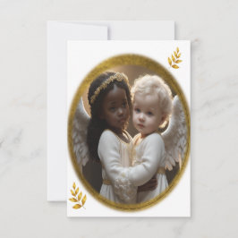 Cartão De Agradecimento Anjos de Bebê