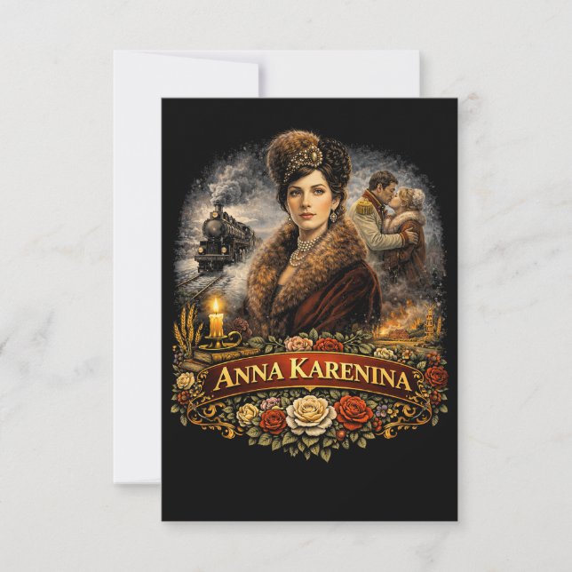 Cartão De Agradecimento Anna Karenina (Frente)