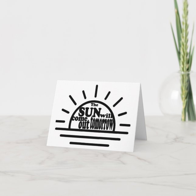 Cartão De Agradecimento Annie: Amanhã (Frente)