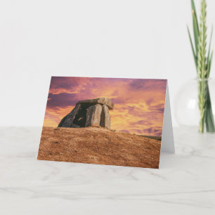 Cartão De Agradecimento Anta do Tapadao Dolmen. Ruínas neolíticas do Crato