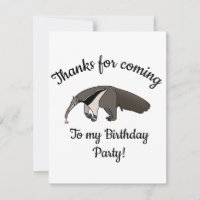 Anteatre Gigante Feliz Aniversário