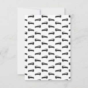 Cartão De Agradecimento Antiga cor de fundo PERSONALIZADA dos carros antig