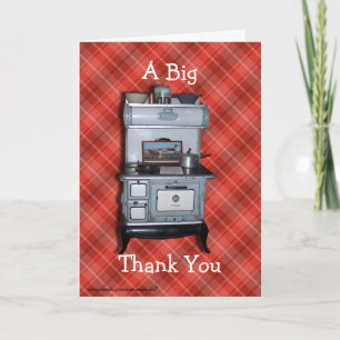 Cartão De Agradecimento Antique Cookstove Thanks -customize any occasion