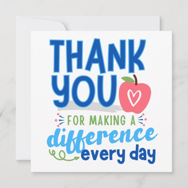 Cartão de Agradecimento ao Diretor, Cartão de Agra (Frente)