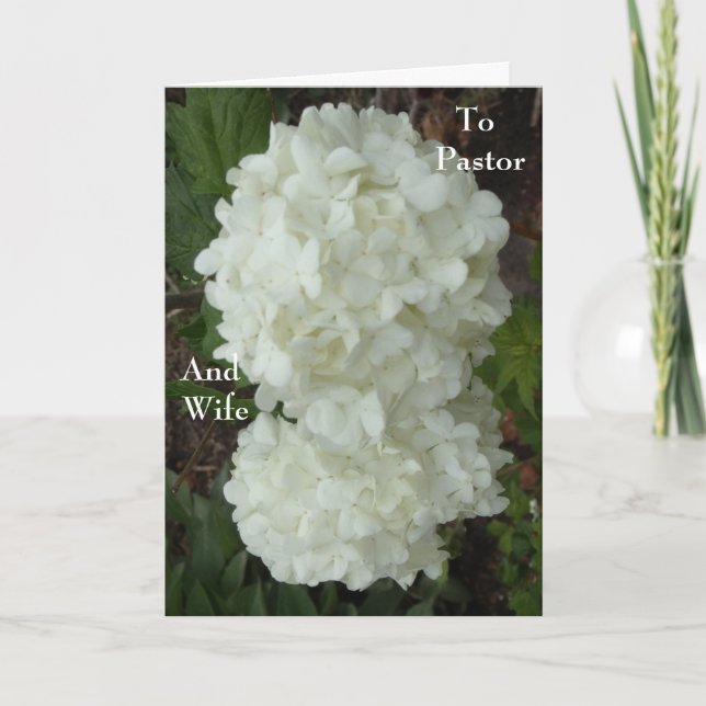 Cartão De Agradecimento Ao pastor e à esposa (Frente)