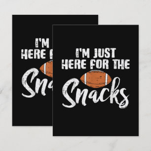 Cartão De Agradecimento Apenas Aqui Para Os Snacks Futebol Americano Engra