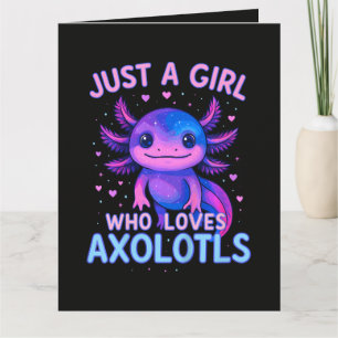 Cartão De Agradecimento Apenas Quem Ama Axolotls
