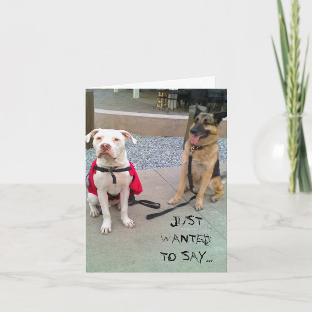 CARTÃO DE AGRADECIMENTO APENAS QUIS DIZER… (Frente)