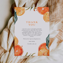 Cartão De Agradecimento Aperol Spritz Aquarela Chá de Noiva