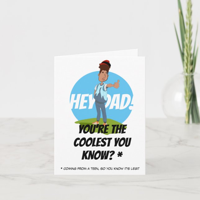 Cartão De Agradecimento Aperte o Pai! Dia dos Pais (Frente)