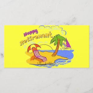 Cartão De Agradecimento Aposentadoria feliz