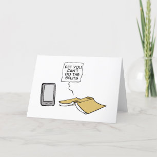 Cartão De Agradecimento Aposto que você não pode fazer a divisão