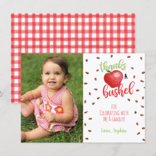 Cartão de agradecimento Apple com foto