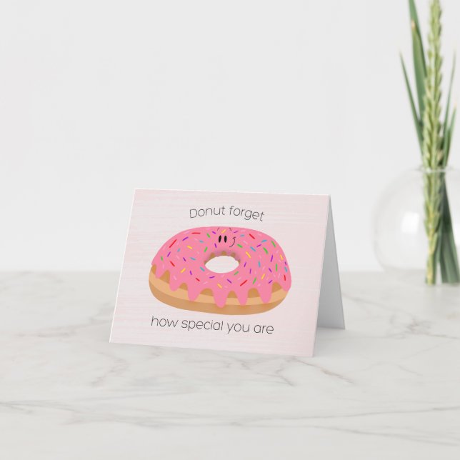 Cartão De Agradecimento Apreciação de Donut (Frente)