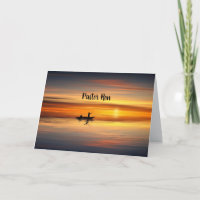 Apreciação do Nome do Pastor Obrigado Placa Sunset