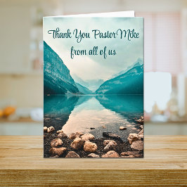 Cartão De Agradecimento Apreciação Do Pastor Rocky Beach Da Congregação