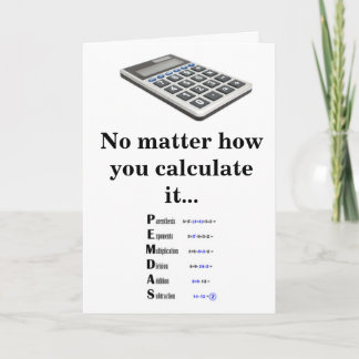 Cartão De Agradecimento Apreciação do Professor de Matemática