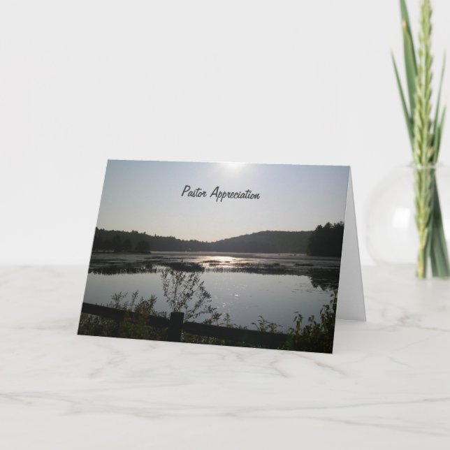 Cartão De Agradecimento Apreciação do Sunrise Clergy (Frente)