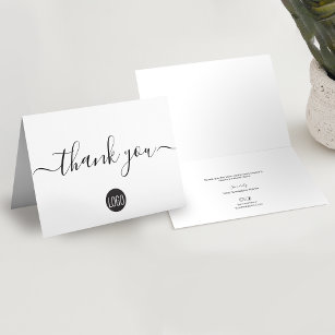 Cartão De Agradecimento Apreciação simples e personalizada do cliente empr